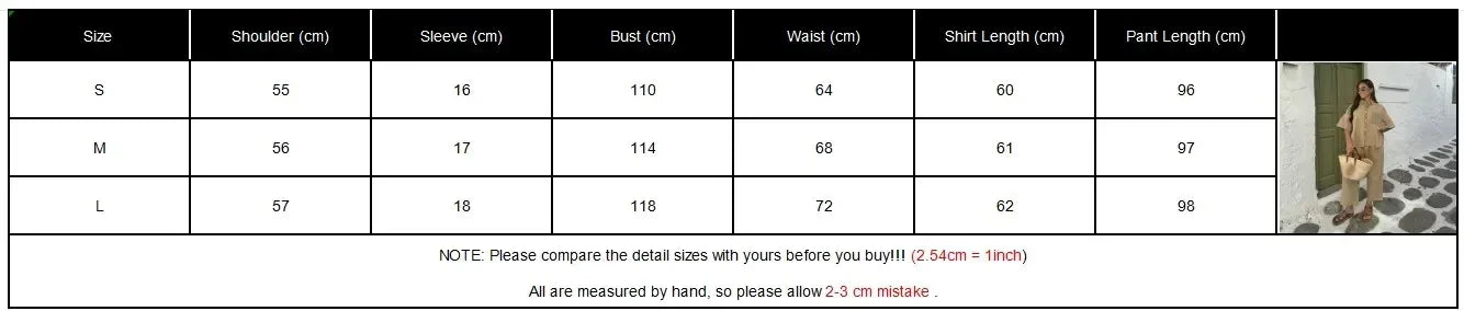Women Casual Straight Wide Legs Pants Set Loose Lapel Half Sleeve Single-breasted Contrast Pocket Shirt Suits Lady Office Outfit
