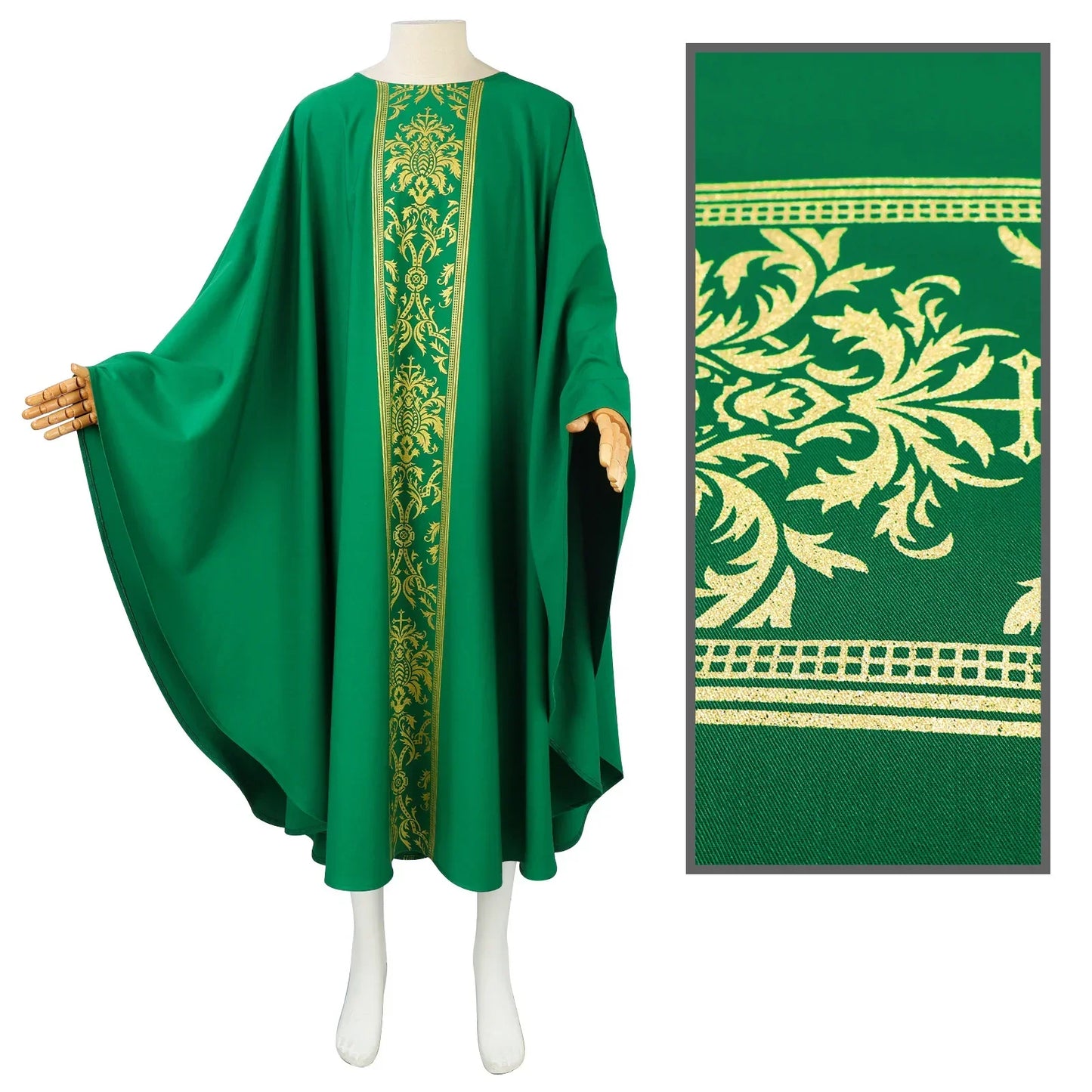 New Priest Religious Robe Cosplay Costume  Costume Robe  Priest Vintage Baggy Robe Gown Cape
